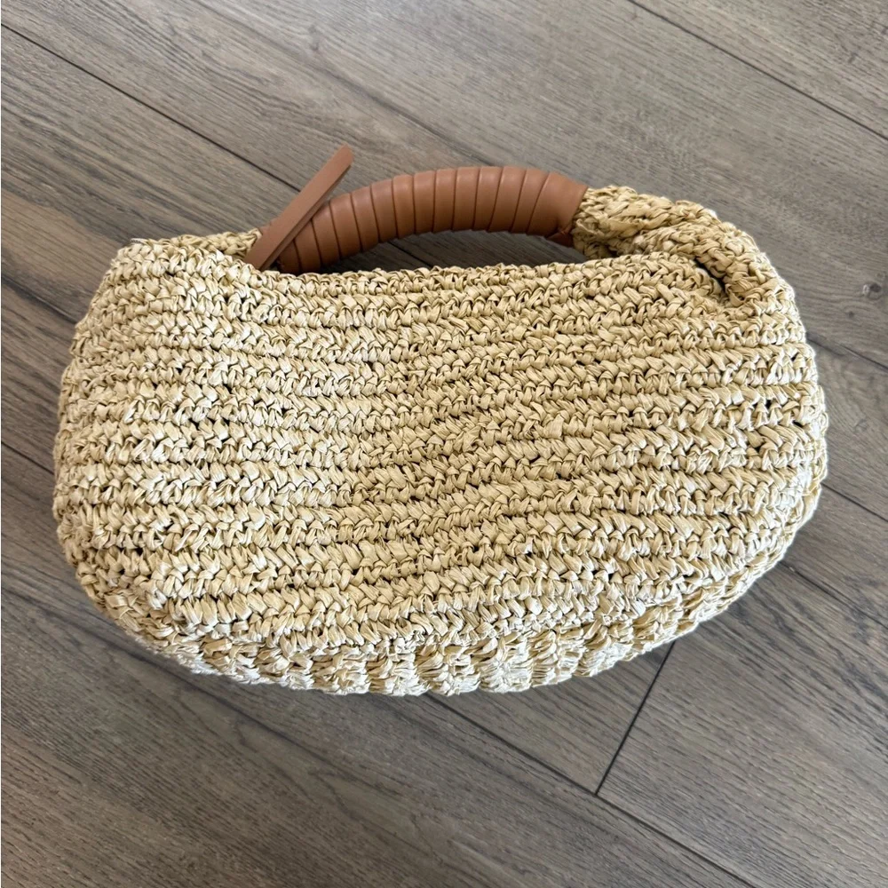 Cleobella Tan Woven Hobo Bag - Picture 4 of 5
